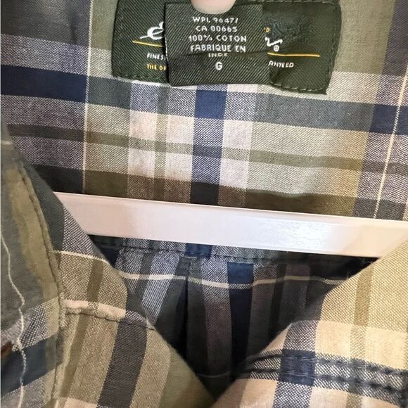 EDDIE BAUER Men’s Plaid Button Down Shirt Size Large - Picture 4 of 4